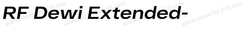 RF Dewi Extended字体转换